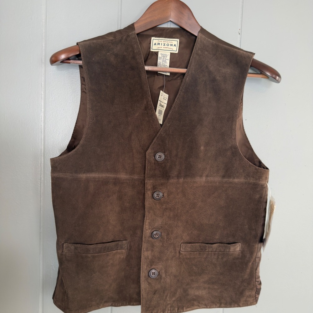 Arizona Jean Company Brown Suede Vest